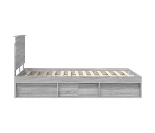 Lovos Rėmas Pilkas Sonoma 120 X 190 Cm Kietos Pušies Mediena