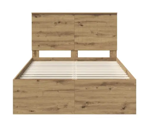 Voodi Raam Peaga Artisani Tamme 120 X 190 Cm Tahke Mänd