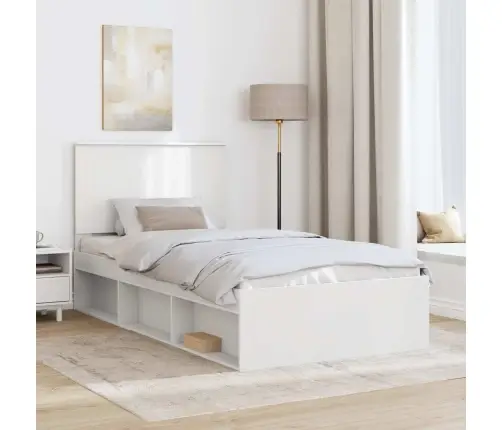 Lovos Rėmas Balta 100 X 200 Cm Kietos Pušies Mediena