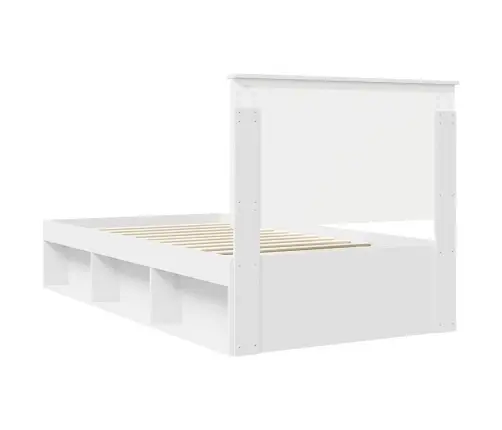 Lovos Rėmas Balta 100 X 200 Cm Kietos Pušies Mediena