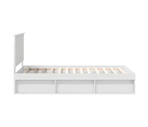 Lovos Rėmas Balta 100 X 200 Cm Kietos Pušies Mediena