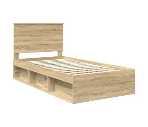 Gultas Rāmis Sonoma 100 X 200 Cm Ciets Priedes Koks Vidaxl