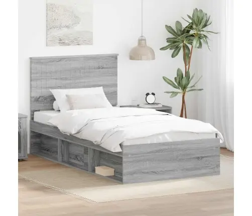 Voodi Raam Peaga Hall Sonoma 100 X 200 Cm Tahke Mänd