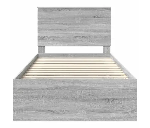 Voodi Raam Peaga Hall Sonoma 100 X 200 Cm Tahke Mänd