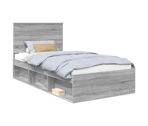 Voodi Raam Peaga Hall Sonoma 100 X 200 Cm Tahke Mänd