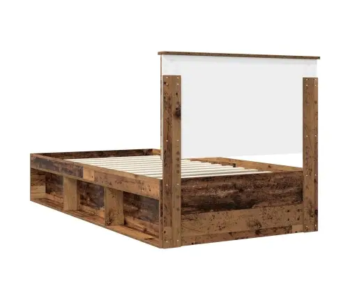 Gultas Rāmis Vecs Koks 100 X 200 Cm Ciets Priedes Koks Vidaxl