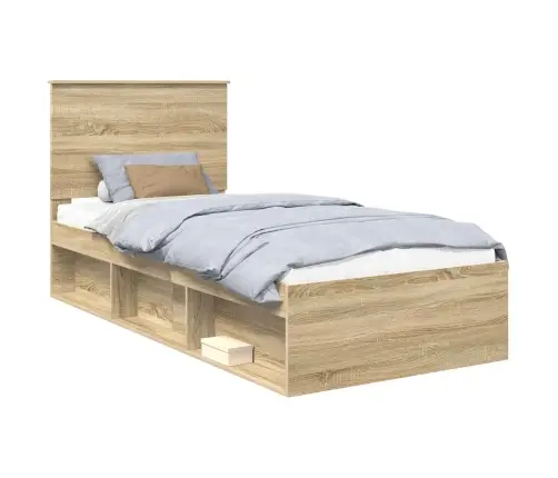 Lovos Rėmas Sonoma Ąžuolas 90 X 190 Cm Kietos Pušies Mediena