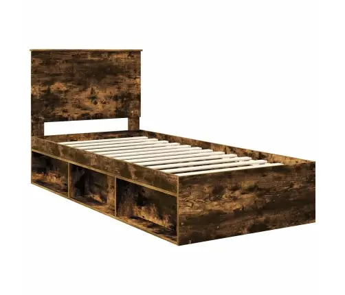 Lovos Rėmas Rūkyta Ąžuolas 90 X 200 Cm Kietos Pušies Mediena