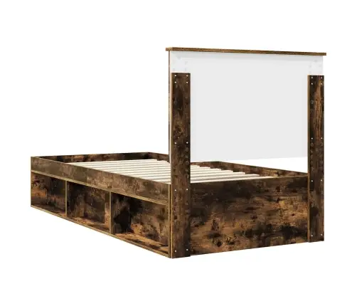 Lovos Rėmas Rūkyta Ąžuolas 90 X 200 Cm Kietos Pušies Mediena