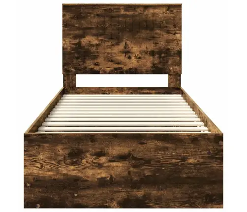 Lovos Rėmas Rūkyta Ąžuolas 90 X 200 Cm Kietos Pušies Mediena