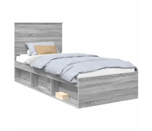 Voodi Raam Peaga Hall Sonoma 90 X 190 Cm Tahke Mänd