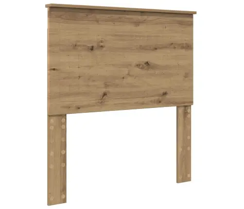 Gultas Rāmis Mākslīgā Ozola 90 X 190 Cm Ciets Priedes Koks Vidaxl