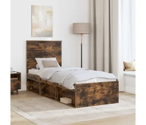 Lovos Rėmas Rūkyta Ąžuolas 75 X 190 Cm Kietos Pušies Mediena