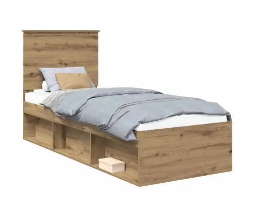 Voodi Raam Peaga Artisani Tamme 75 X 190 Cm Tahke Mänd