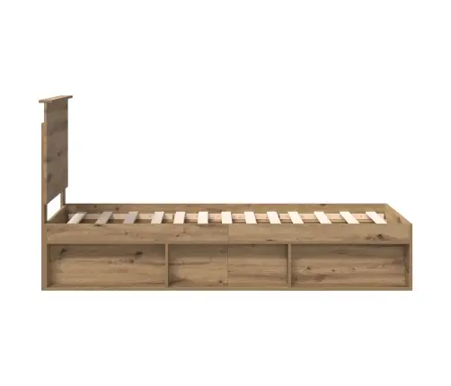 Voodi Raam Peaga Artisani Tamme 75 X 190 Cm Tahke Mänd