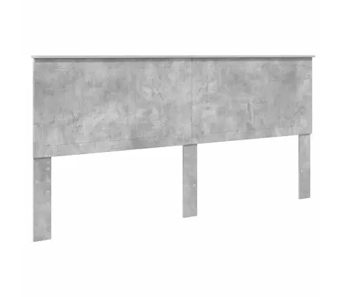 Gultas Rāmis Betona Pelēks 200 X 200 Cm Inženieru Koks Vidaxl