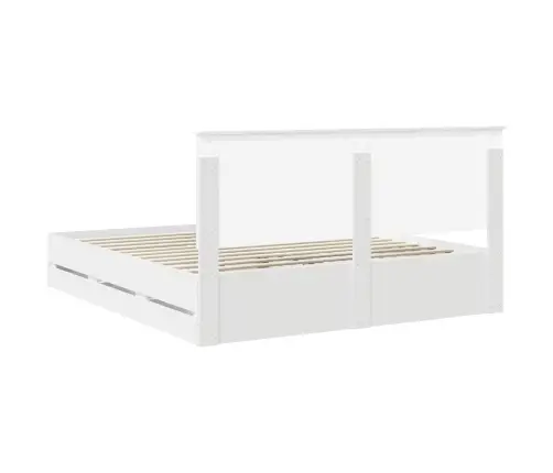 Voodi Raam Sahtliga Peaga Valge 180 X 200 Cm Inseneripuit