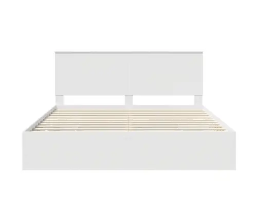 Voodi Raam Sahtliga Peaga Valge 180 X 200 Cm Inseneripuit