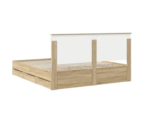 Lovos Rėmas Sonoma Ąžuolas 180 X 200 Cm Inžinerinė Mediena