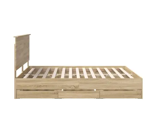 Lovos Rėmas Sonoma Ąžuolas 180 X 200 Cm Inžinerinė Mediena