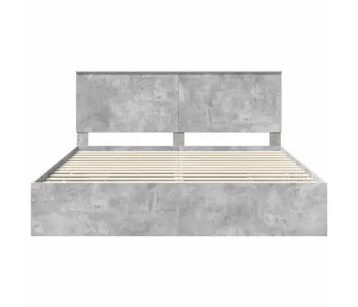 Lovos Rėmas Betono Pilka 180 X 200 Cm Inžinerinė Mediena