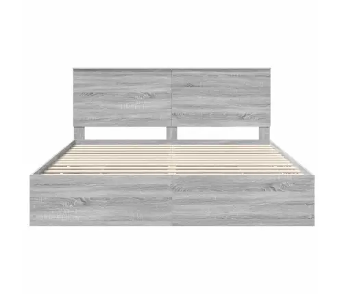 Lovos Rėmas Pilkas Sonoma 180 X 200 Cm Inžinerinė Mediena
