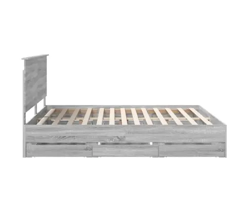 Lovos Rėmas Pilkas Sonoma 180 X 200 Cm Inžinerinė Mediena