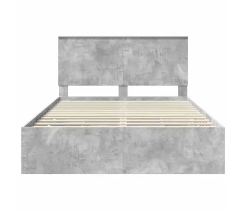 Lovos Rėmas Betono Pilka 140 X 190 Cm Inžinerinė Mediena