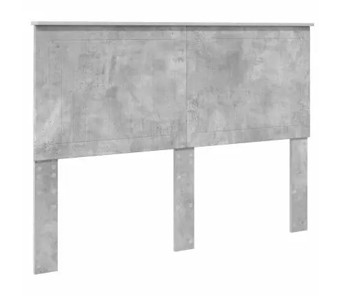 Gultas Rāmis Betona Pelēks 140 X 200 Cm Inženieru Koks Vidaxl