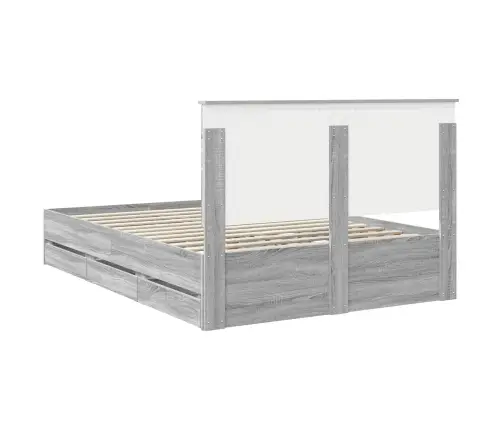 Voodi Raam Sahtliga Peaga Hall Sonoma 140 X 200 Cm Inseneripuit