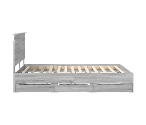 Voodi Raam Sahtliga Peaga Hall Sonoma 140 X 200 Cm Inseneripuit