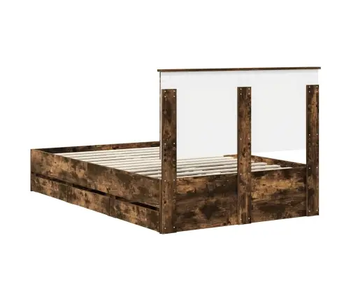 Lovos Rėmas Rūkyta Ąžuolas 120 X 200 Cm Inžinerinė Mediena