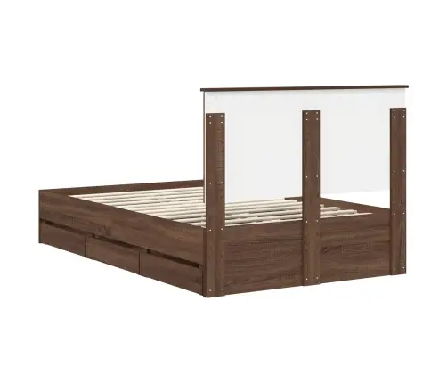 Lovos Rėmas Rudas Ąžuolas 120 X 200 Cm Inžinerinė Mediena