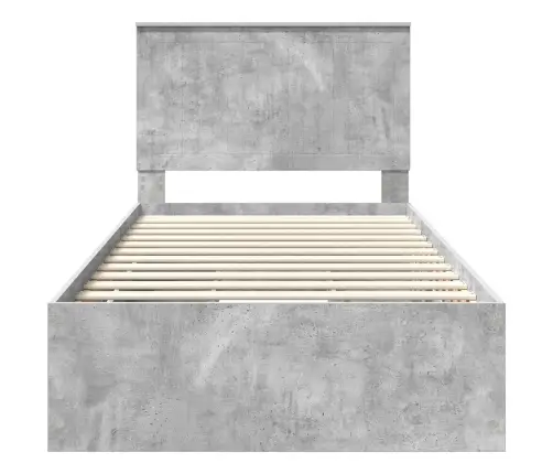 Lovos Rėmas Betono Pilka 100 X 200 Cm Inžinerinė Mediena