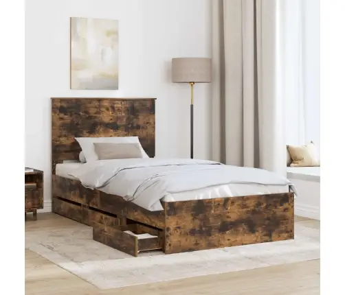 Lovos Rėmas Rūkyta Ąžuolas 100 X 200 Cm Inžinerinė Mediena