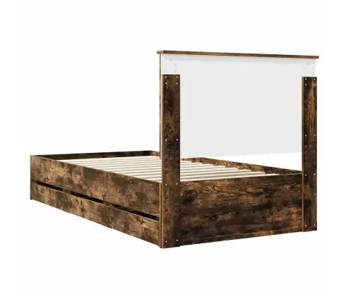 Lovos Rėmas Rūkyta Ąžuolas 100 X 200 Cm Inžinerinė Mediena