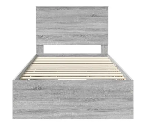 Voodi Raam Sahtliga Peaga Hall Sonoma 100 X 200 Cm Inseneripuit