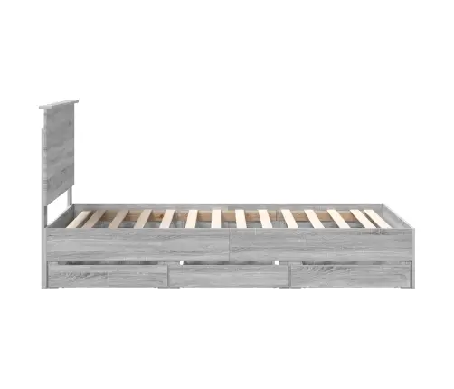 Voodi Raam Sahtliga Peaga Hall Sonoma 100 X 200 Cm Inseneripuit