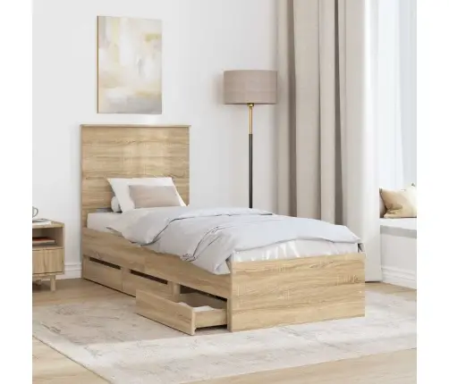 Lovos Rėmas Sonoma Ąžuolas 75 X 190 Cm Inžinerinė Mediena