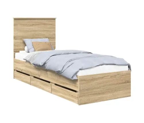 Lovos Rėmas Sonoma Ąžuolas 75 X 190 Cm Inžinerinė Mediena