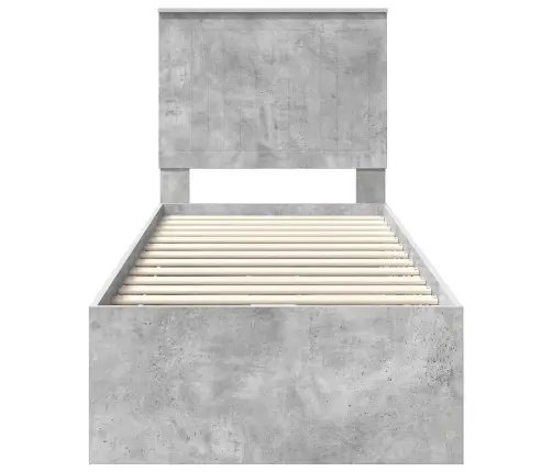 Lovos Rėmas Betono Pilka 75 X 190 Cm Inžinerinė Mediena