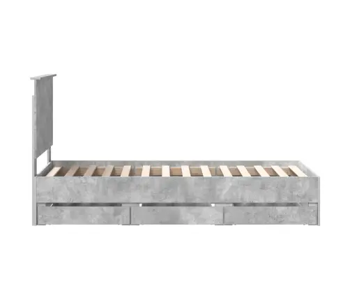 Lovos Rėmas Betono Pilka 75 X 190 Cm Inžinerinė Mediena