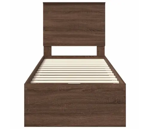 Voodi Raam Sahtliga Peaga Pruun Tamme 75 X 190 Cm Inseneripuit