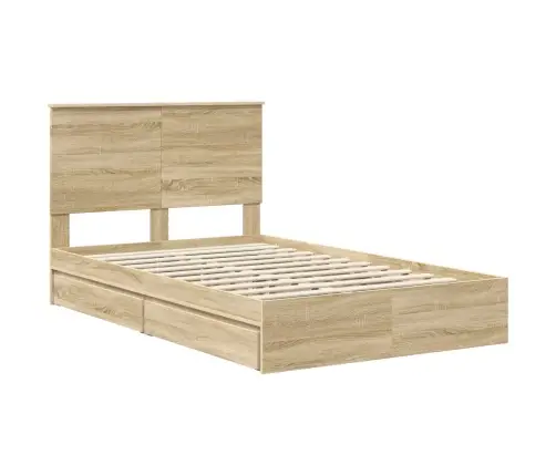 Saugos Lova Sonoma Ąžuolas 120 X 190 Cm Apdirbta Mediena