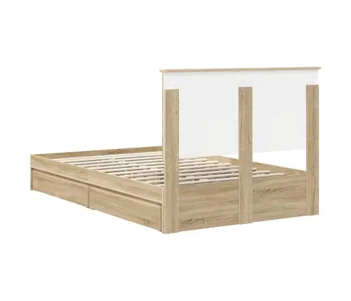 Saugos Lova Sonoma Ąžuolas 120 X 190 Cm Apdirbta Mediena