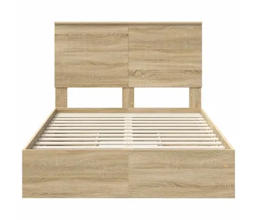 Saugos Lova Sonoma Ąžuolas 120 X 190 Cm Apdirbta Mediena