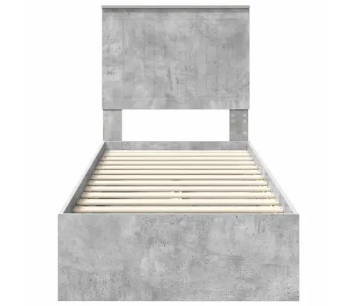 Laos Voodi Peaga Sahtliga Betoonhall 75 X 190 Cm Tehispuit