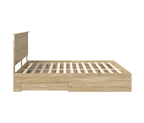 Lovos Rėmas Sonoma Ąžuolas 200 X 200 Cm Apdirbta Mediena