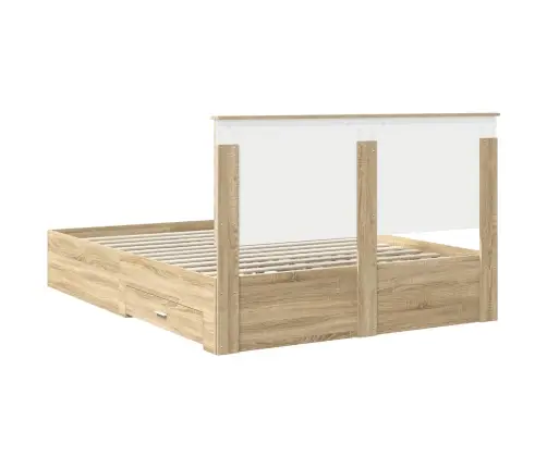 Lovos Rėmas Sonoma Ąžuolas 150 X 200 Cm Apdirbta Mediena