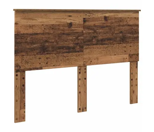 Gultas Rāmis Vecs Koks 140 X 190 Cm Inženierijas Koks Vidaxl